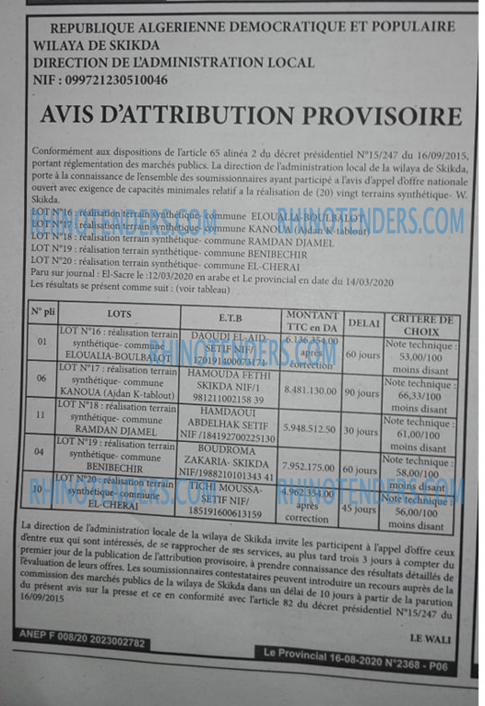 LE PROVINCIAL