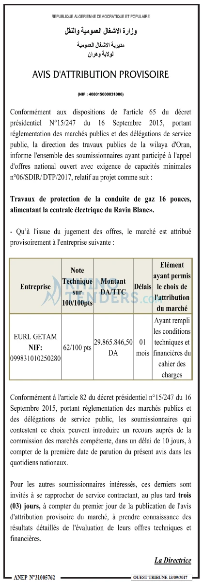 ouest TRIBUNE