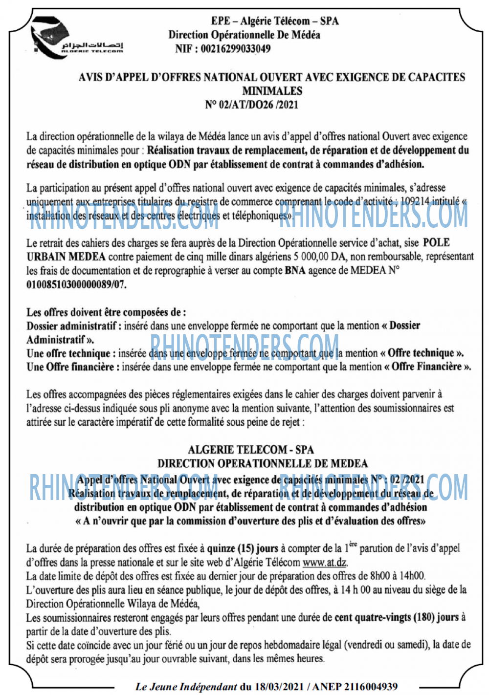 Jeune Independant