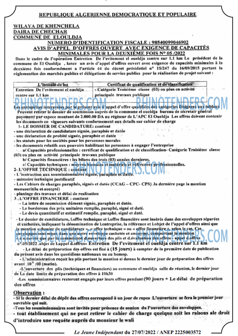 Jeune Independant