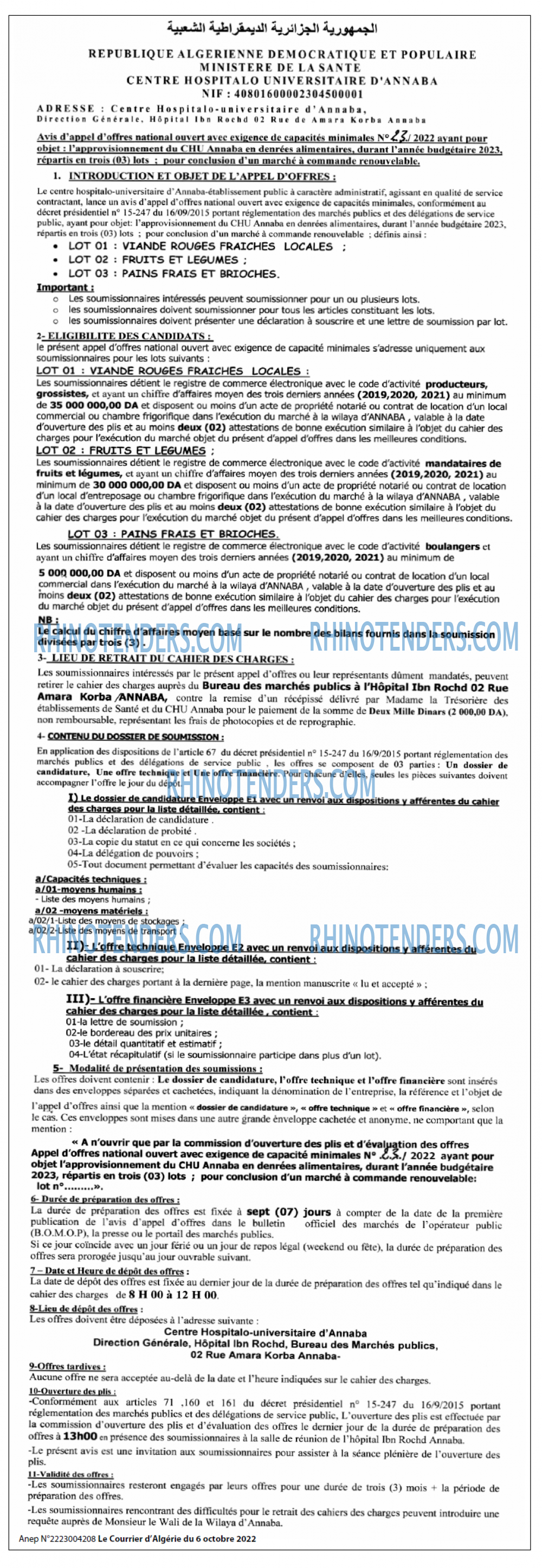 Le Courrier d'Algerie