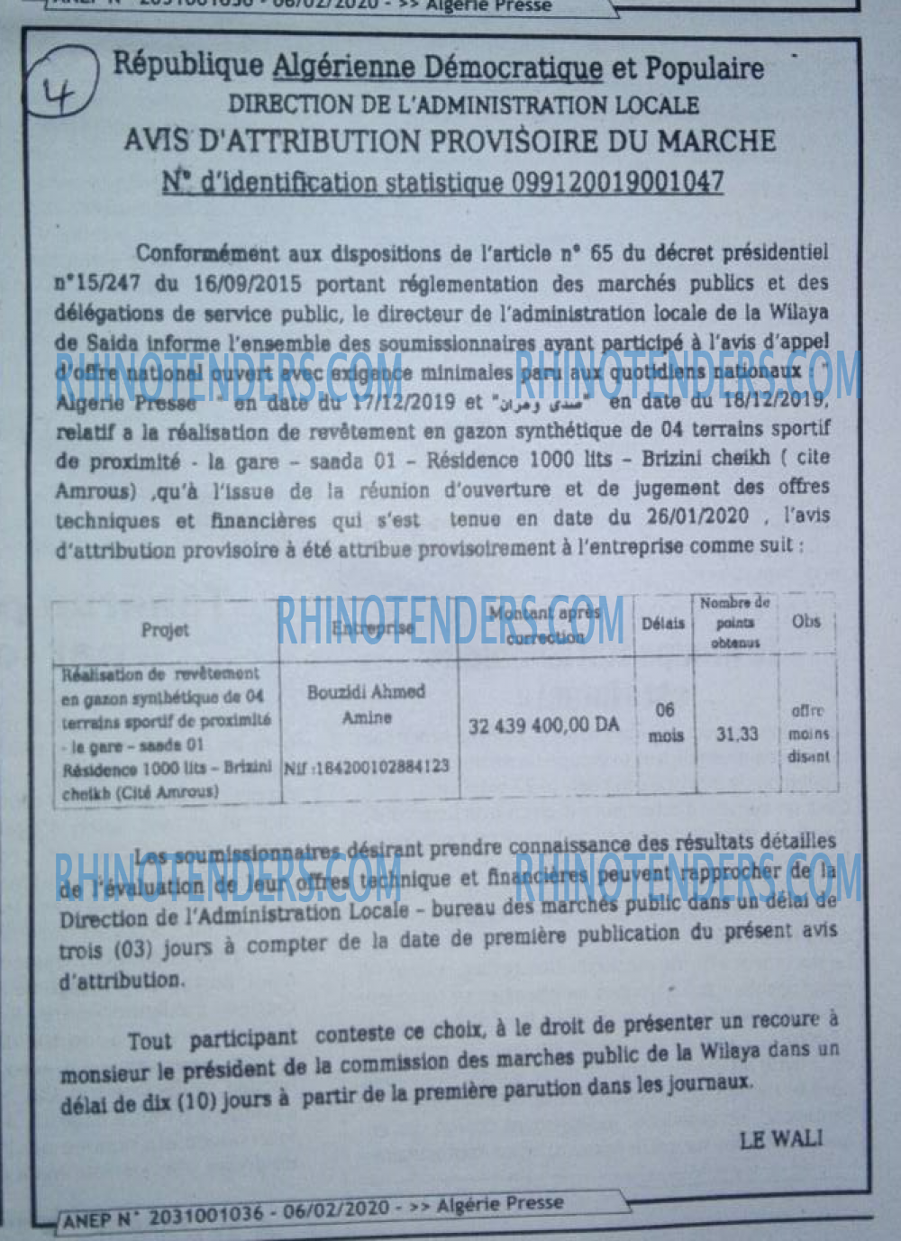 ALGERIE PRESSE