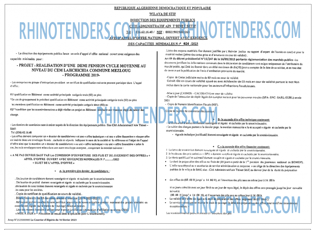 Le Courrier d'Algerie