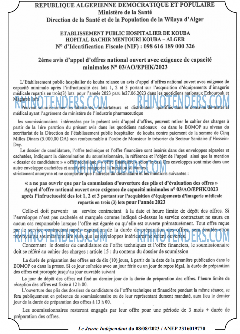 Le jeune indépendant