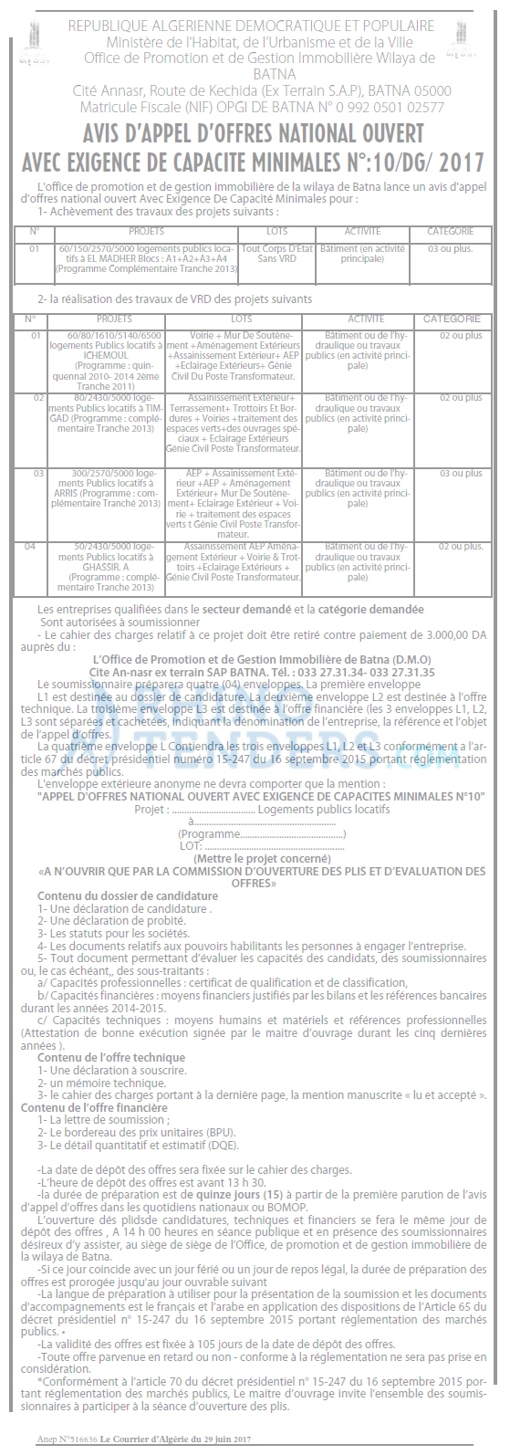 Le Courrier d'Algerie
