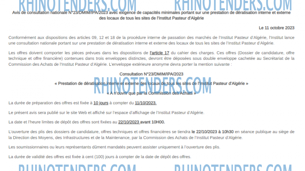 Rhinotenders