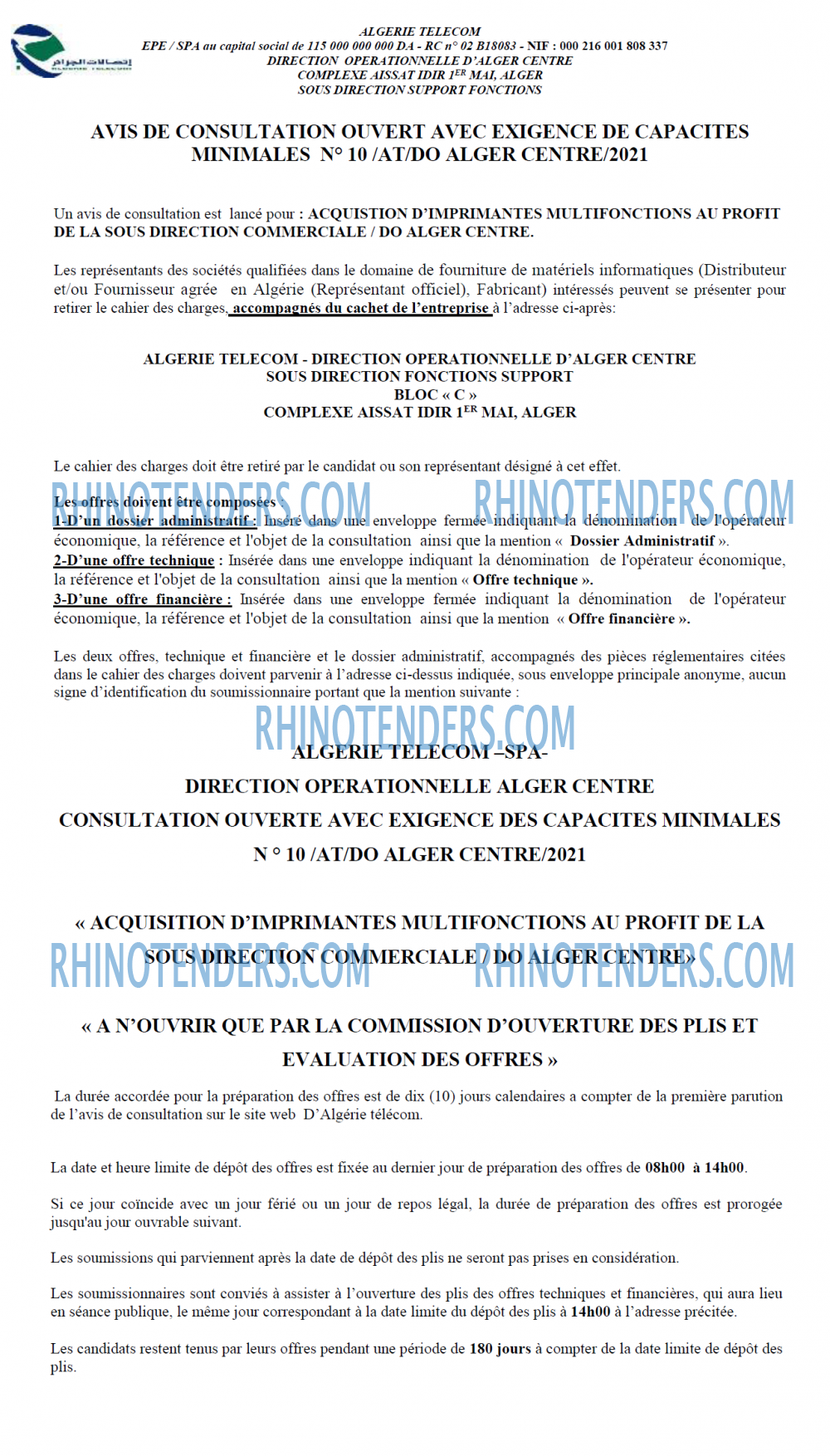 Rhinotenders