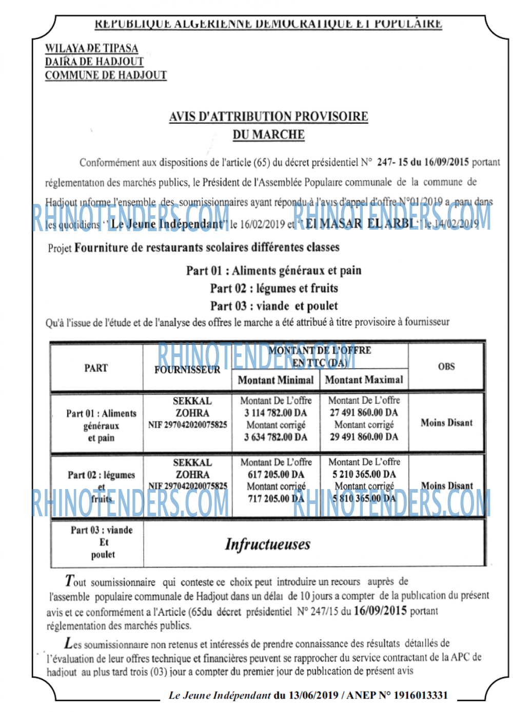 Jeune Independant