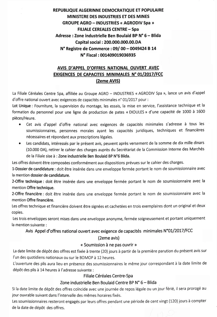 LE SOIR D'ALGERIE