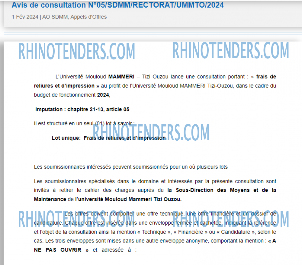 Rhinotenders