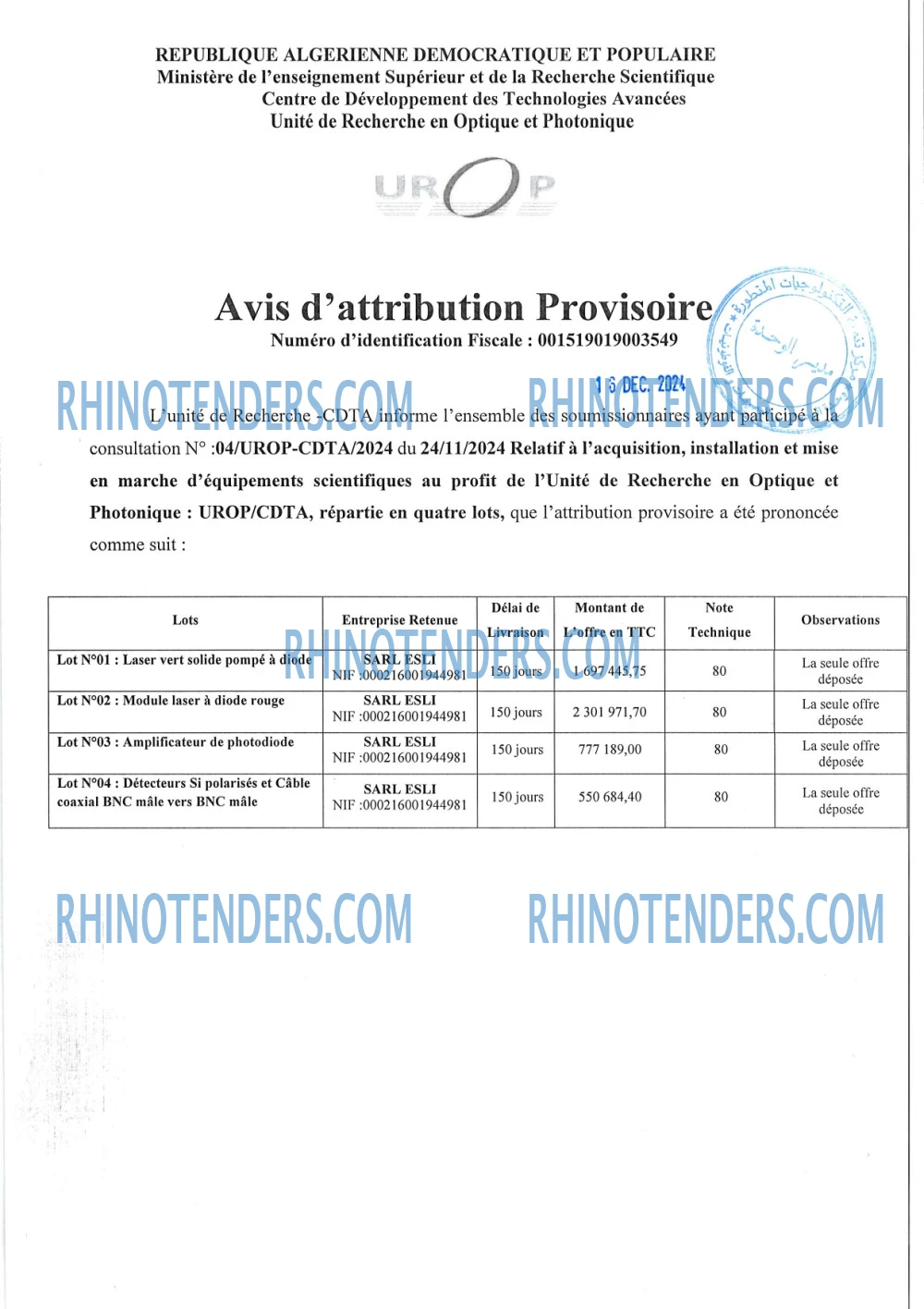 Rhinotenders