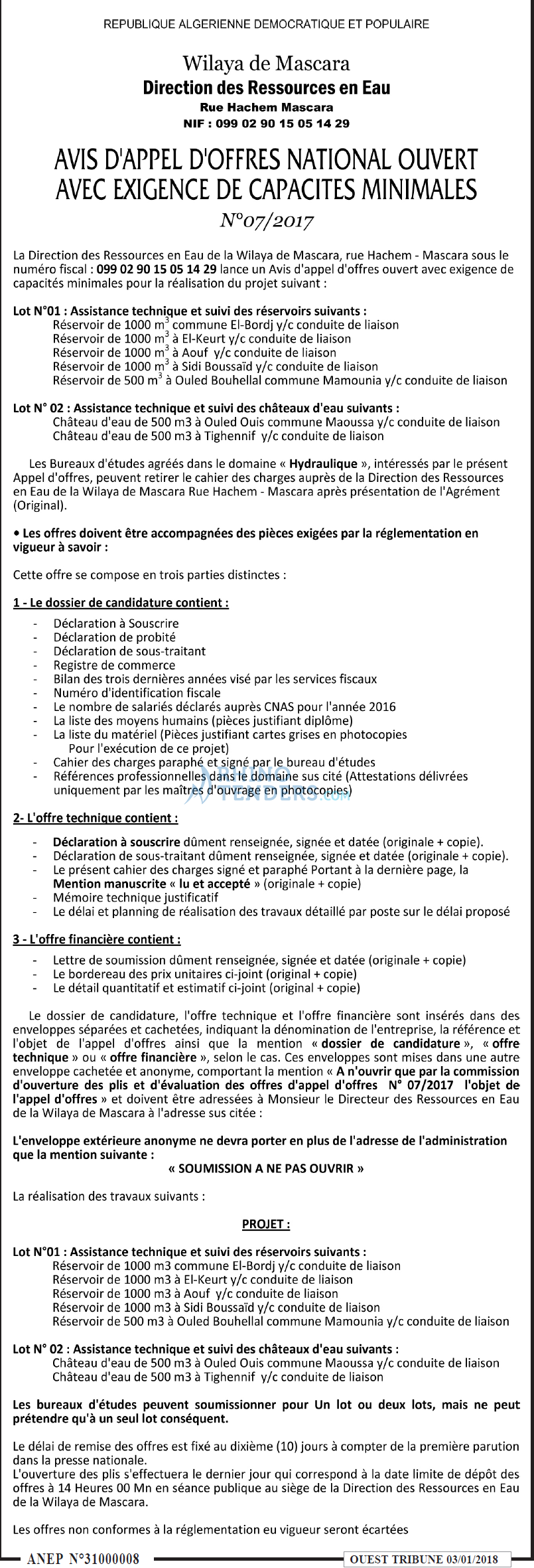 ouest TRIBUNE