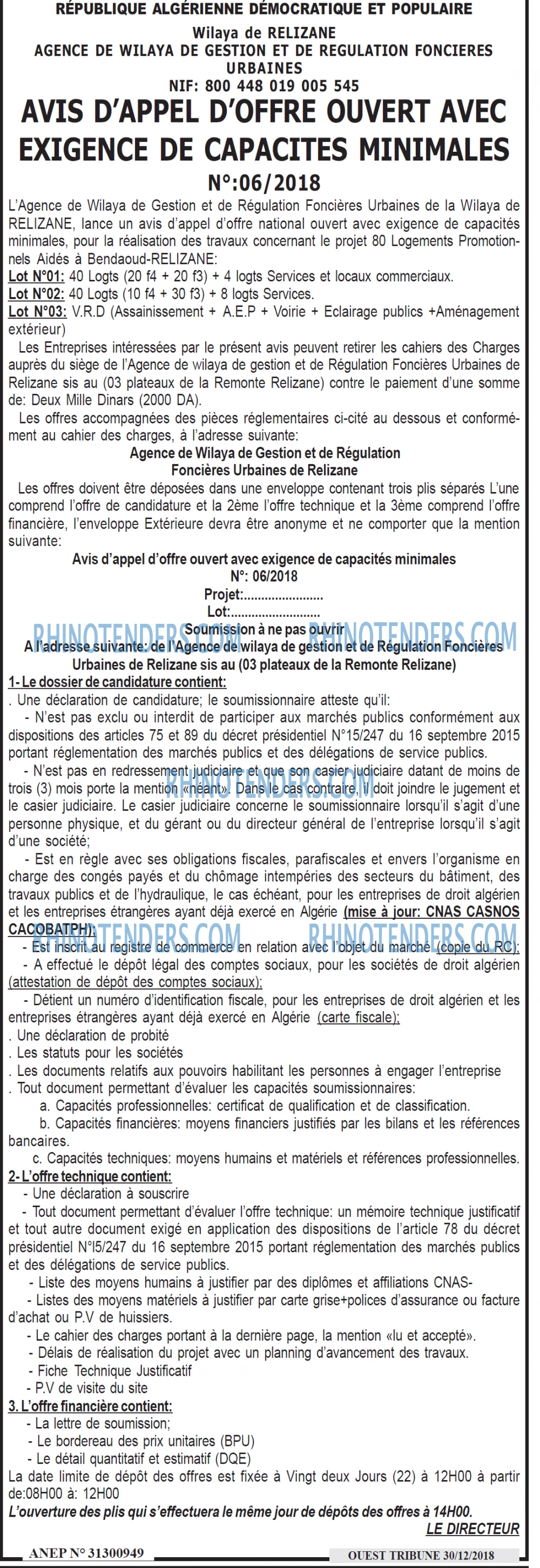 ouest TRIBUNE