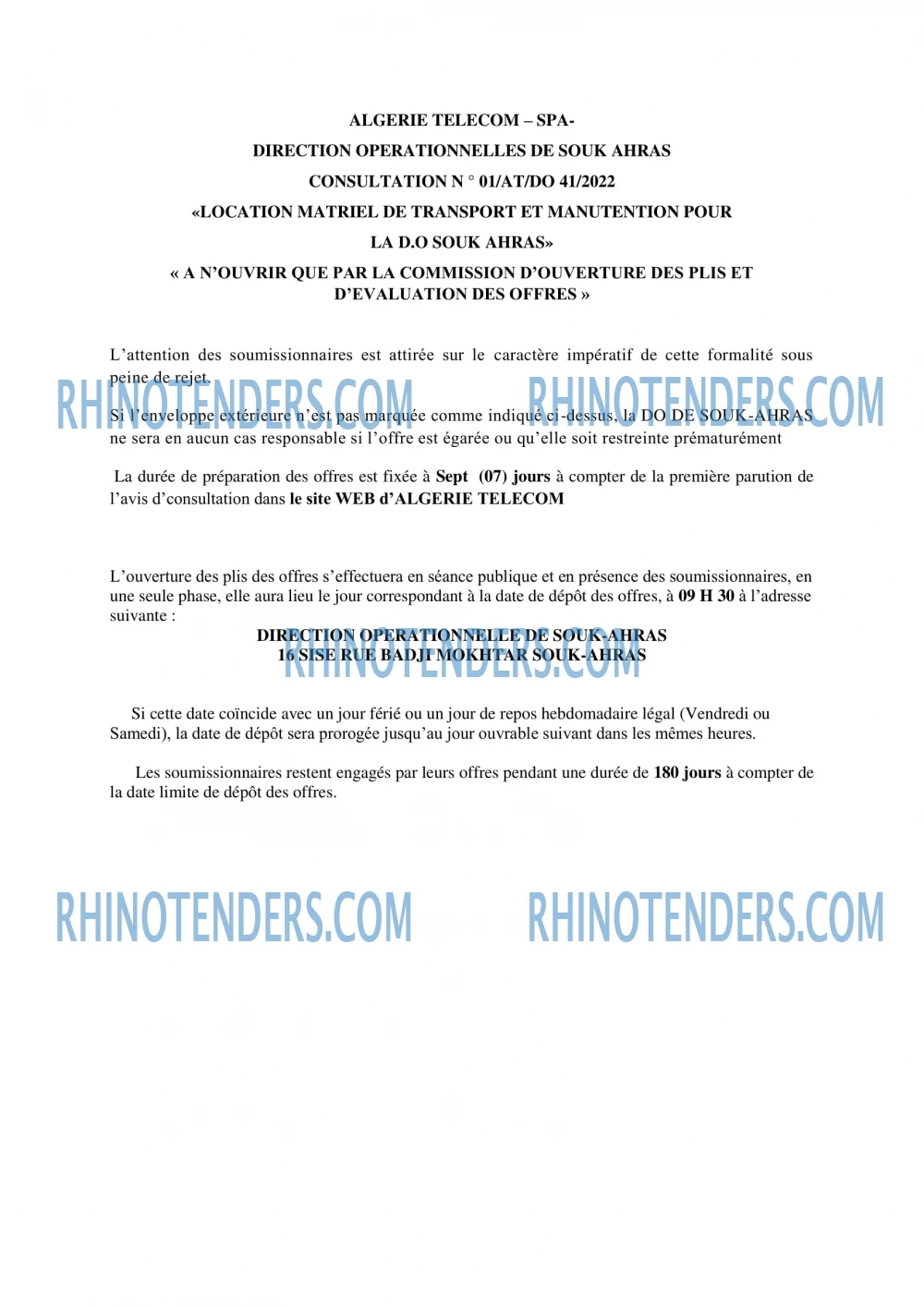 Rhinotenders