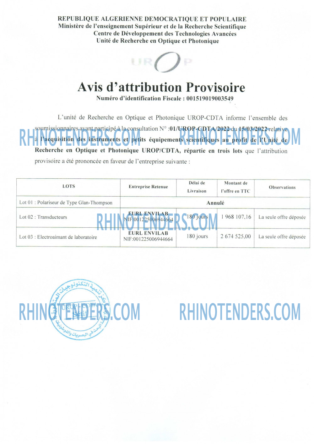 Rhinotenders