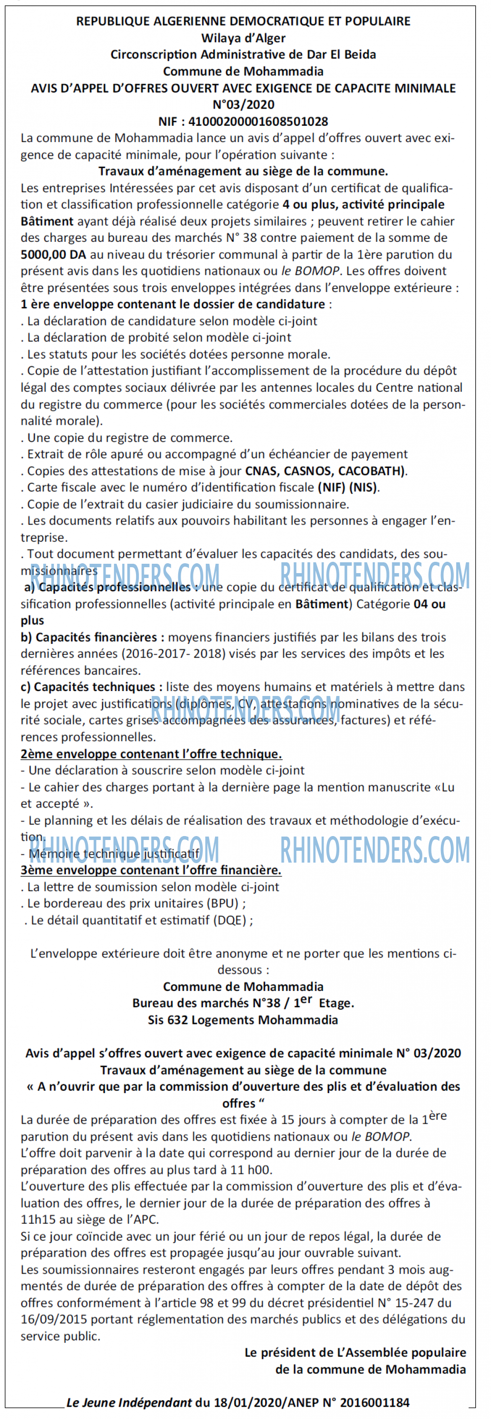 Le jeune indépendant