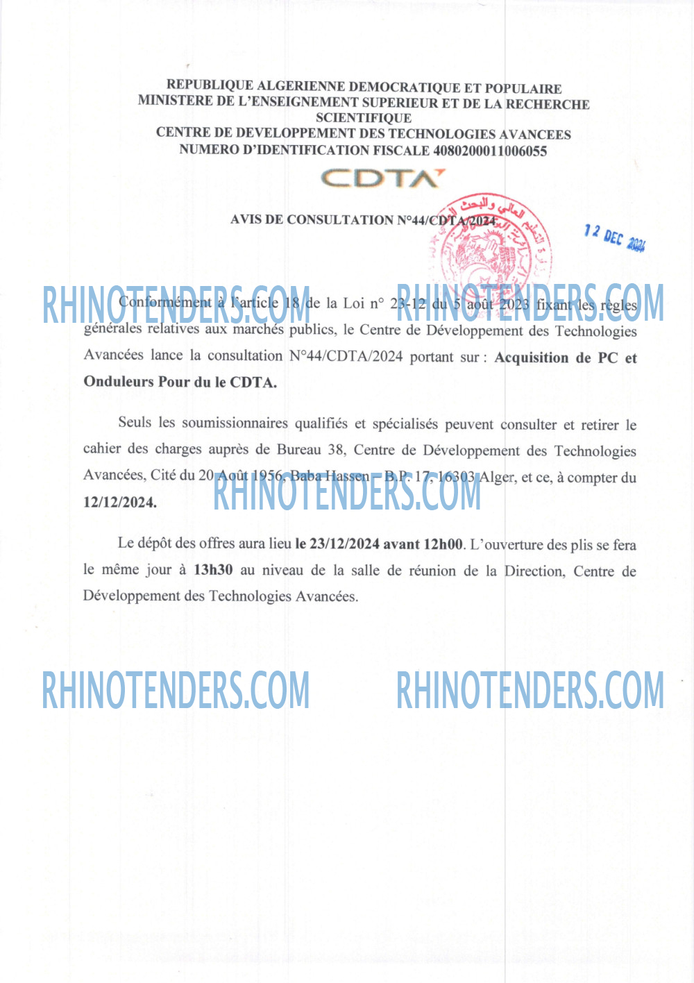 Rhinotenders