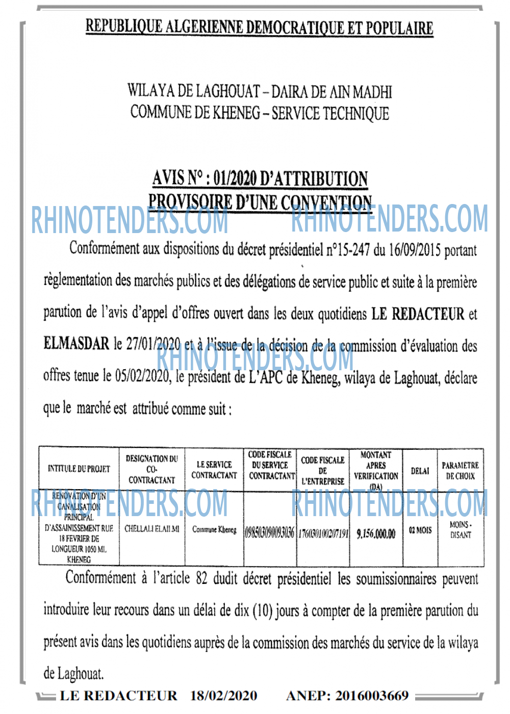 LE REDACTEUR