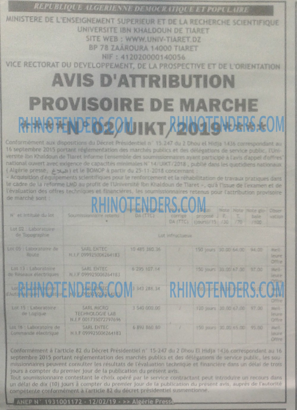 ALGERIE PRESSE