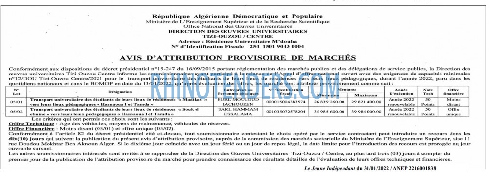 Jeune Independant