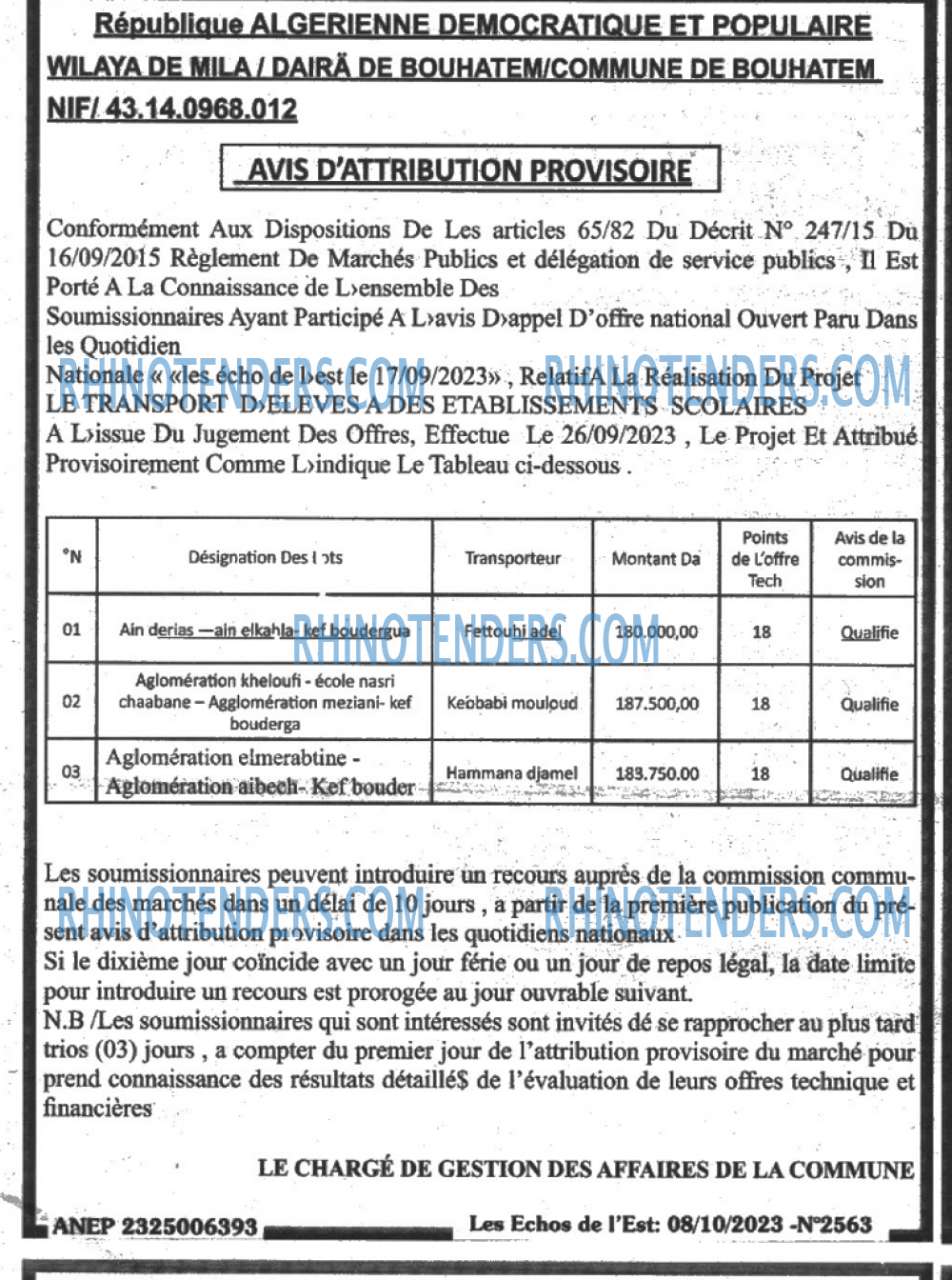 Les Echos de l'Est