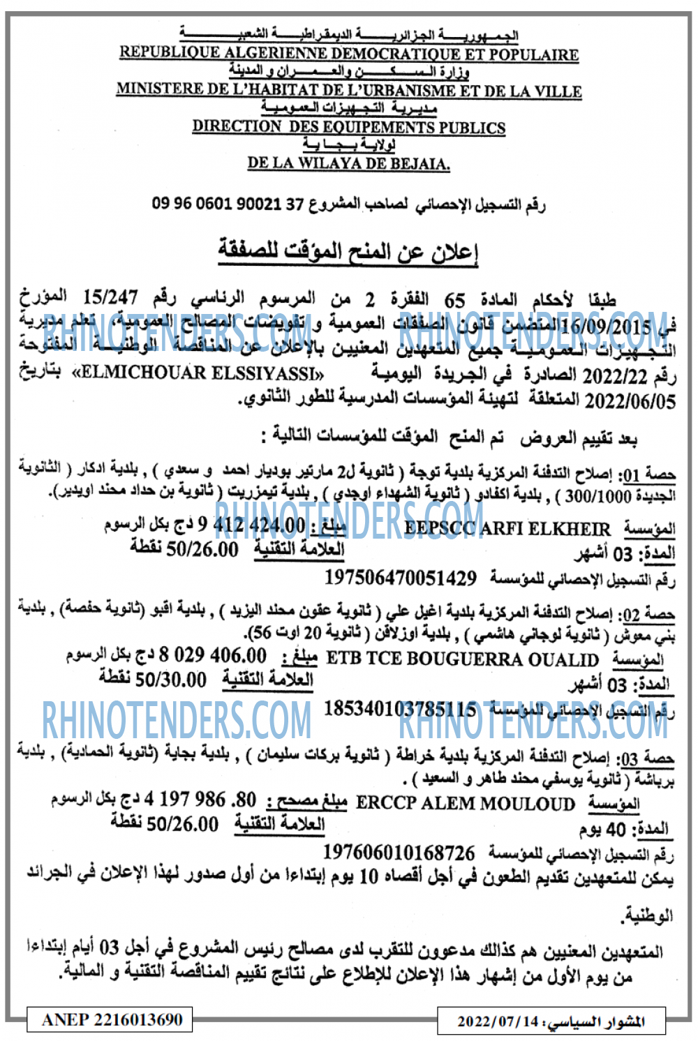 المشوار السياسي