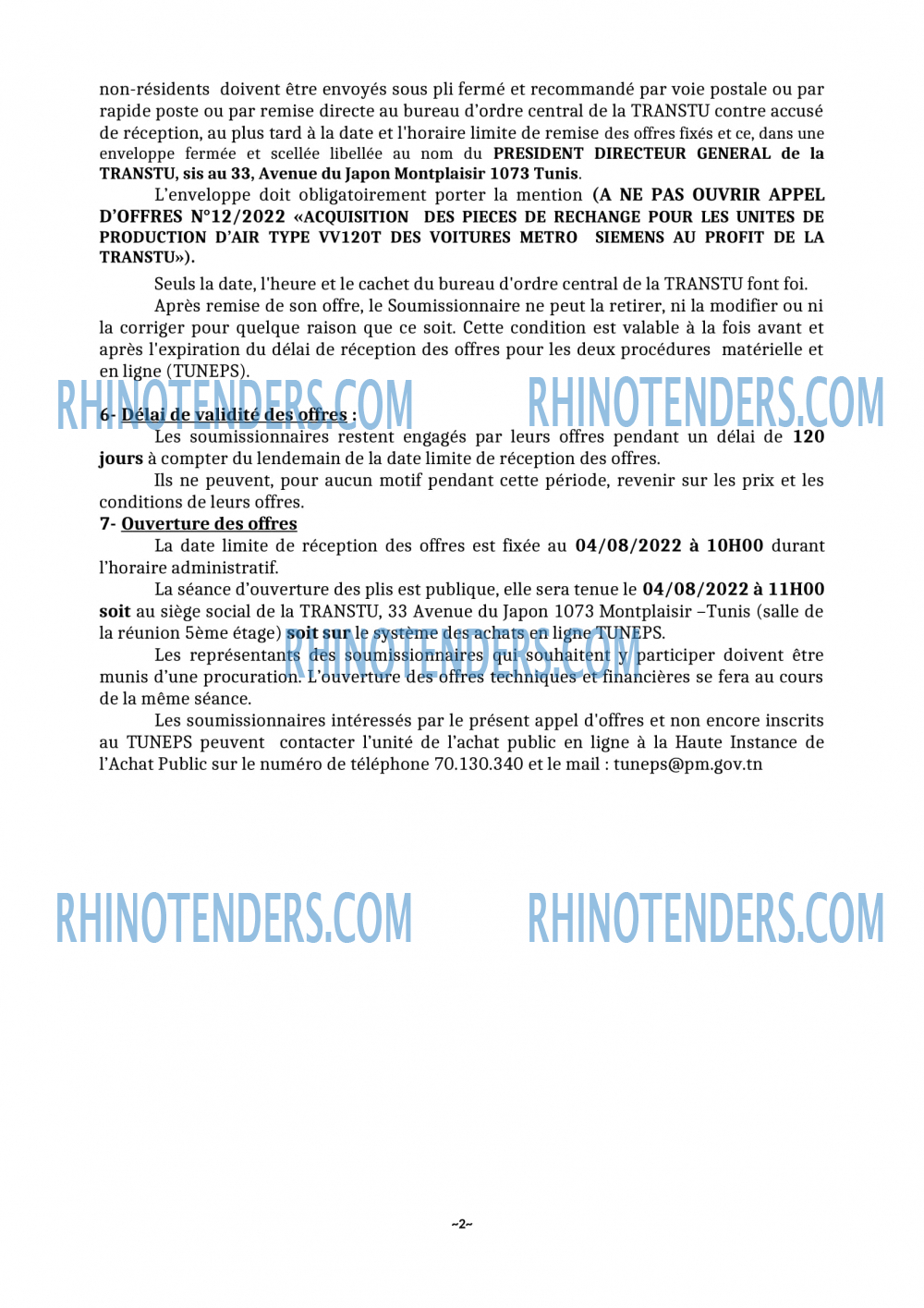 Rhinotenders