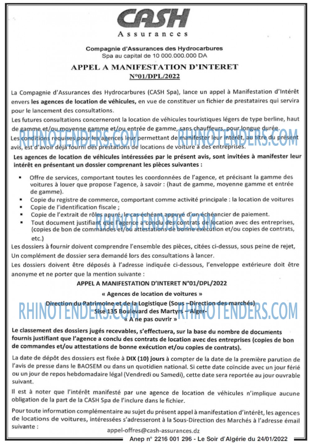 LE SOIR D'ALGERIE