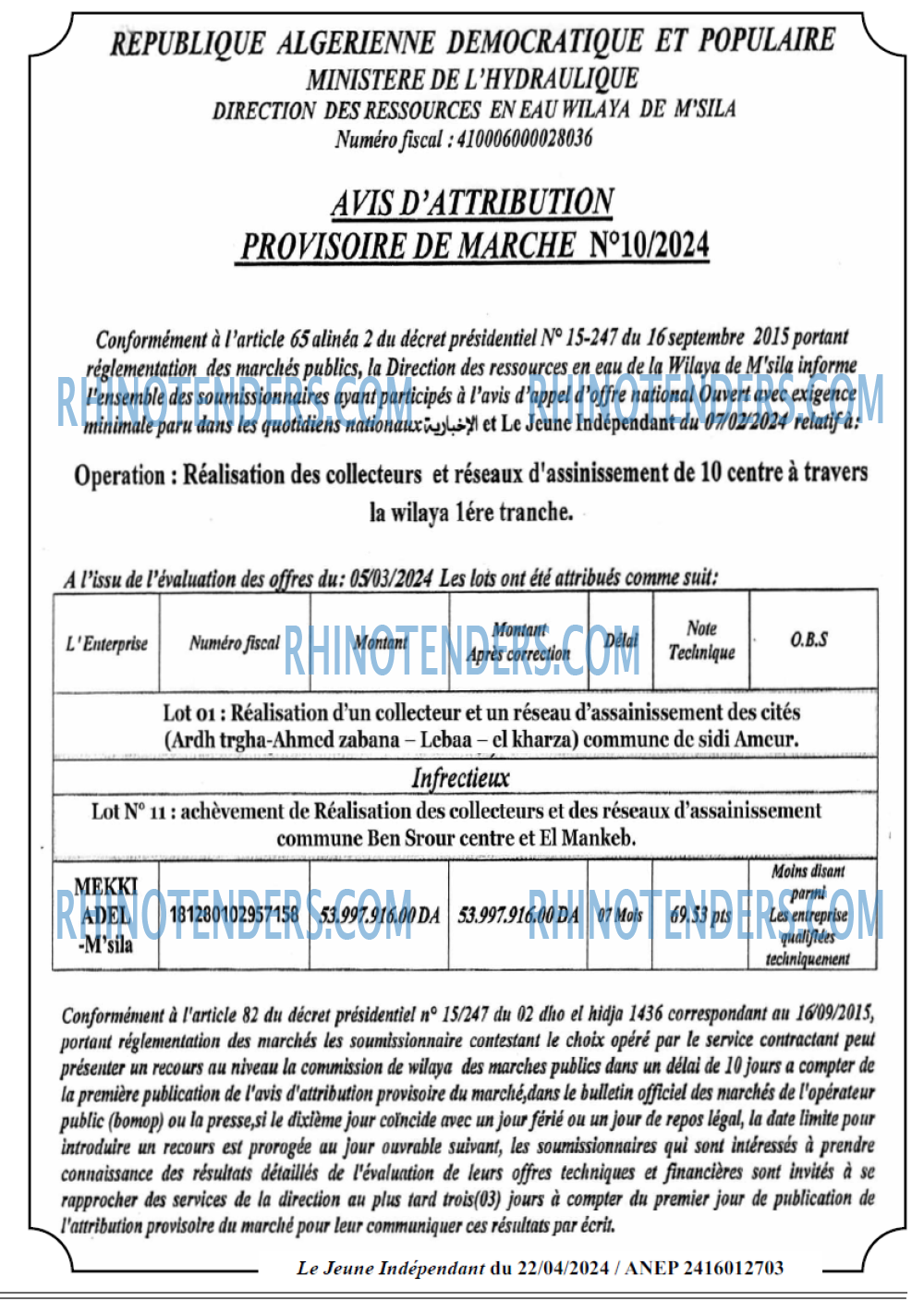 Le jeune indépendant