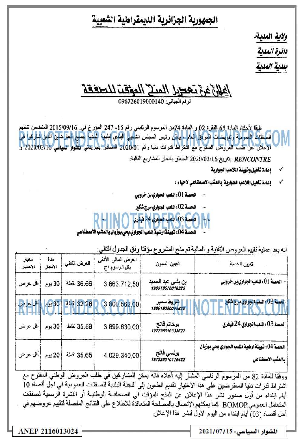 المشوار السياسي