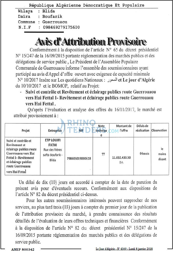 Le Jour d'Algérie