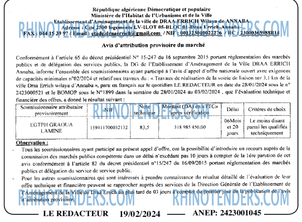 LE REDACTEUR