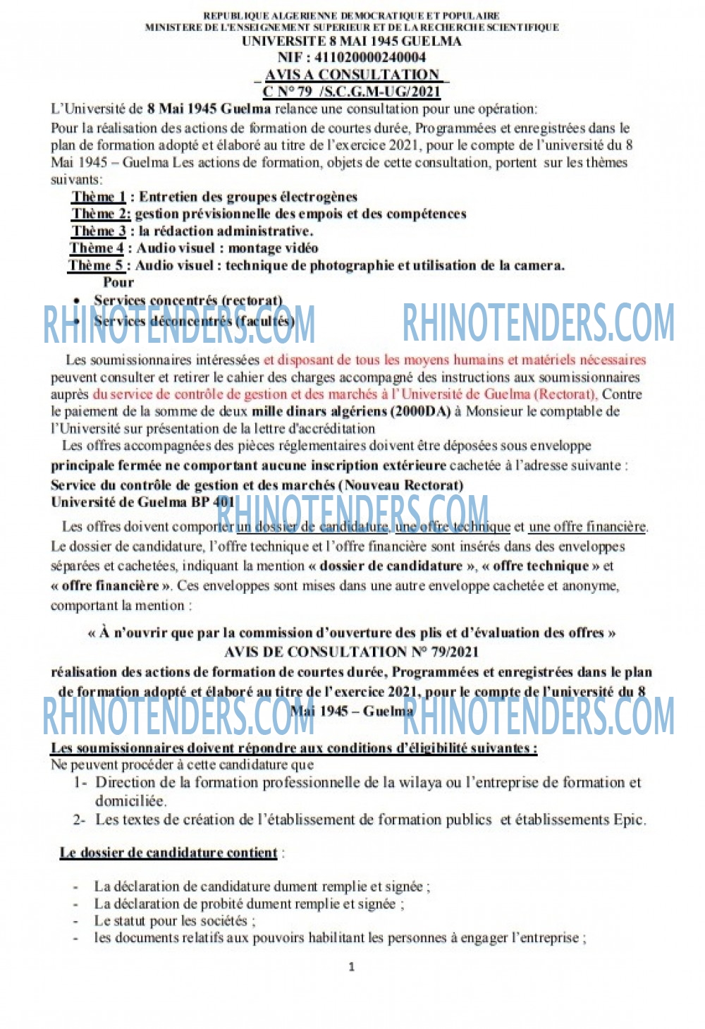 Rhinotenders