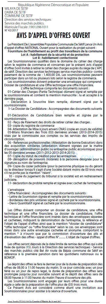 Le Courrier d'Algerie