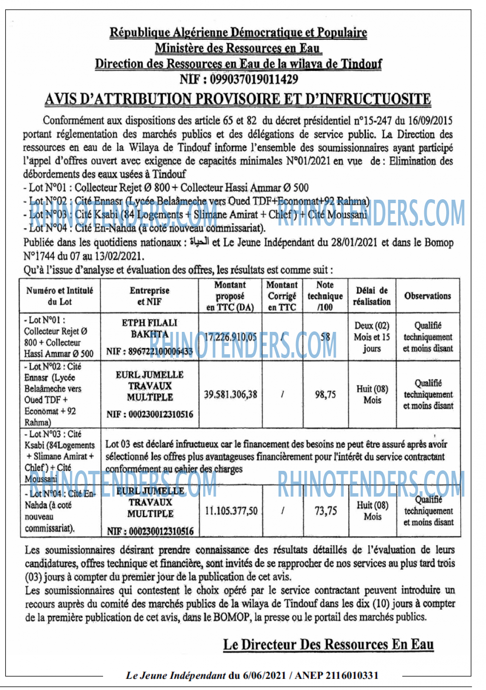 Jeune Independant