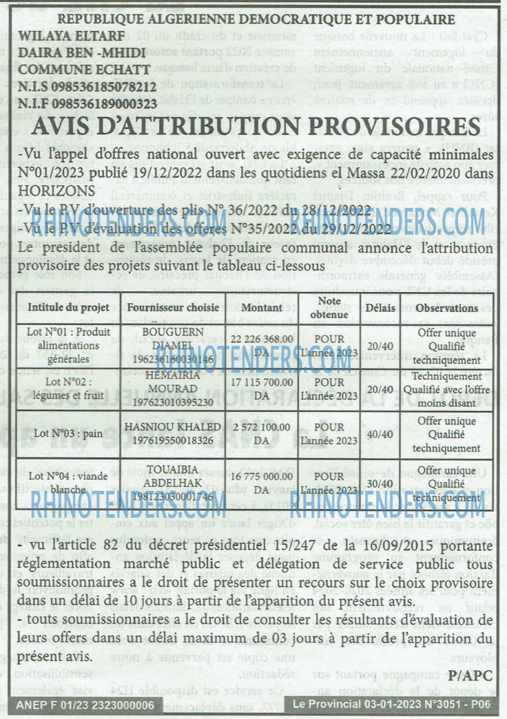 LE PROVINCIAL