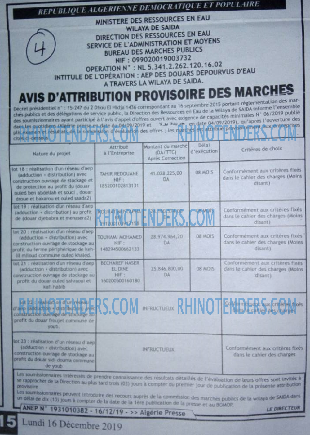 ALGERIE PRESSE