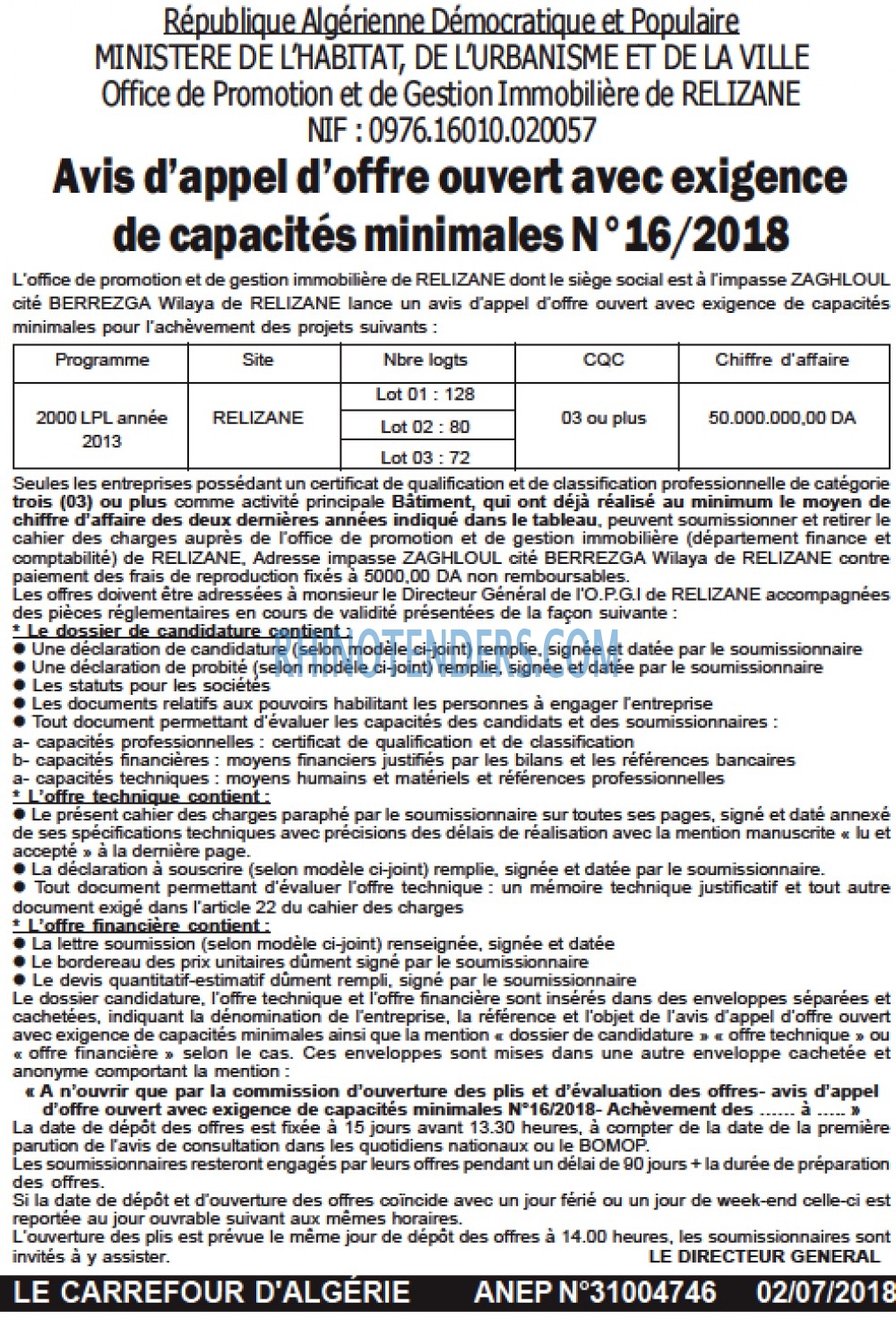 Le Carrefour d'Algérie