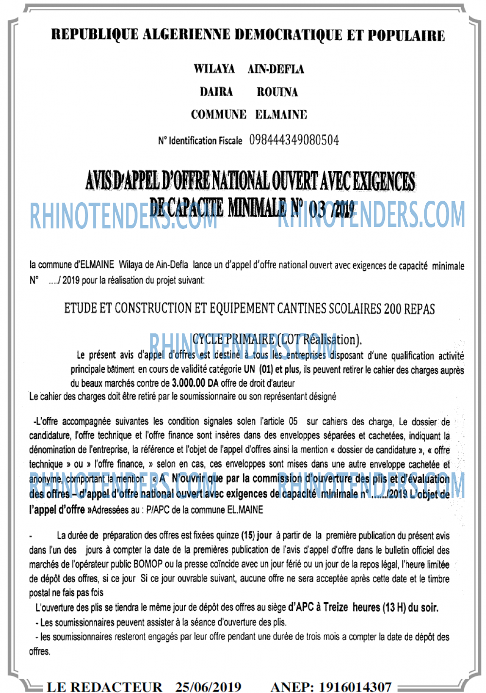 LE REDACTEUR