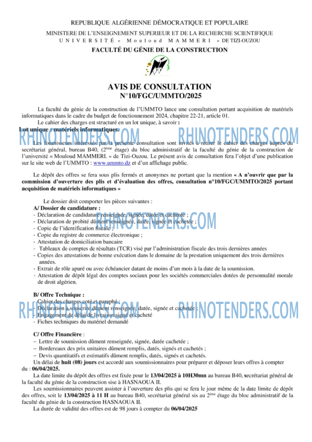 Rhinotenders