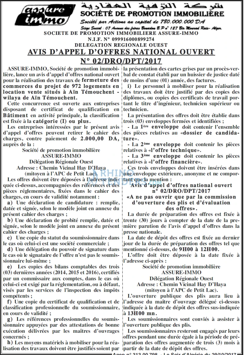 LE SOIR D'ALGERIE