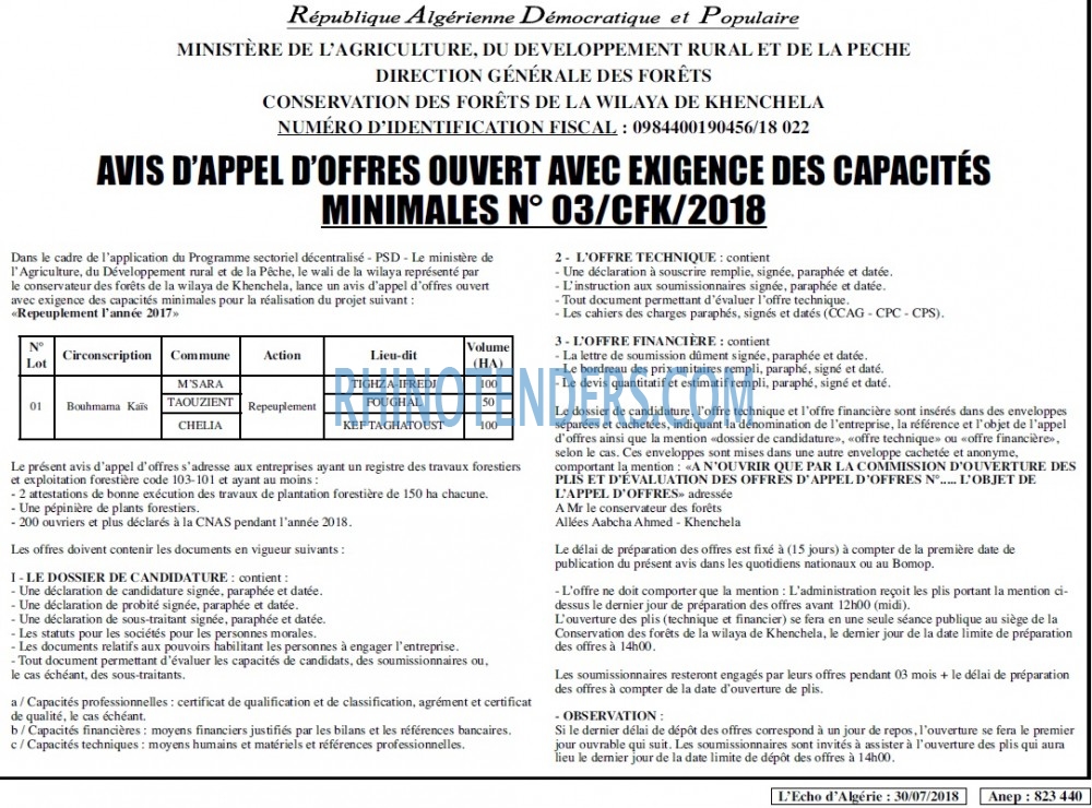 L'ECHO D'ALGERIE