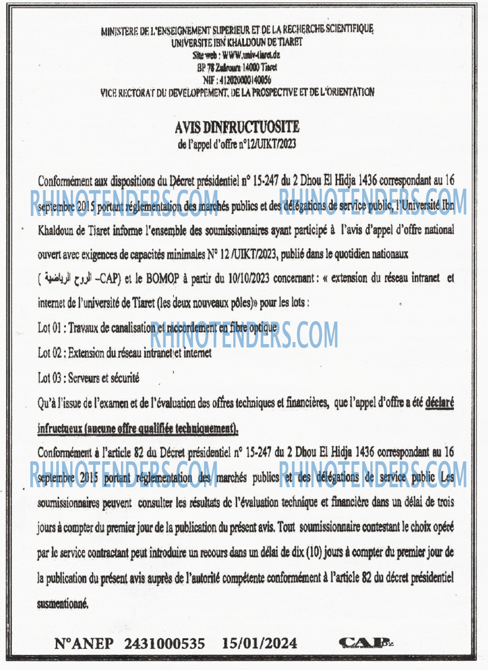 CAP OUEST