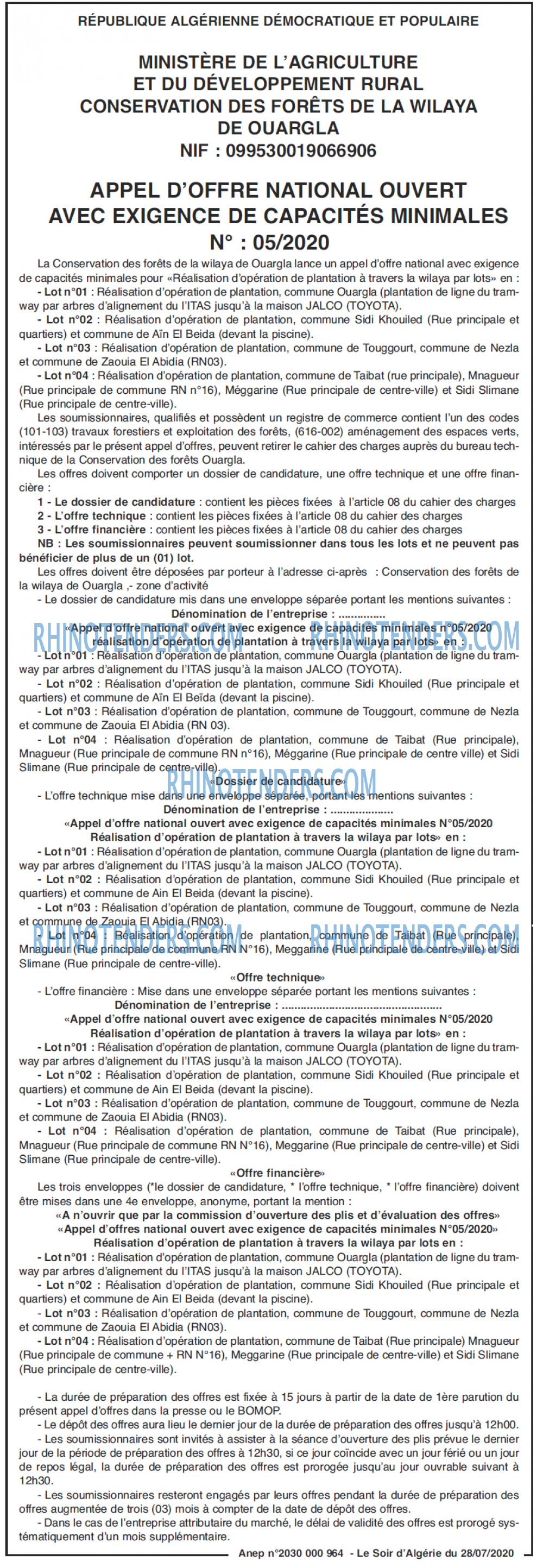 LE SOIR D'ALGERIE