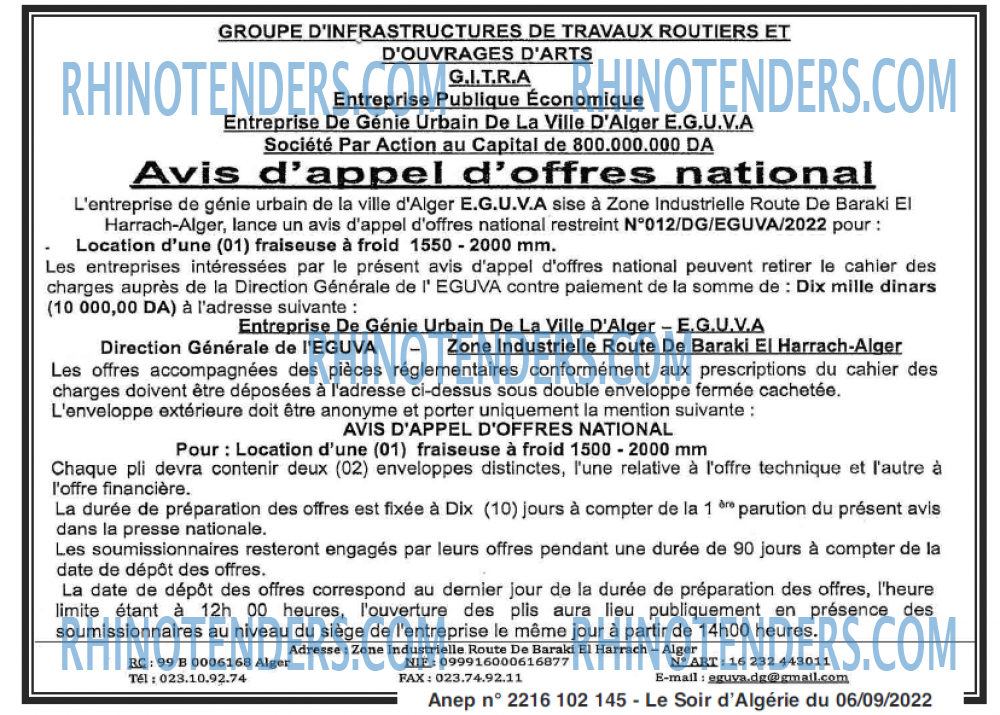 LE SOIR D'ALGERIE