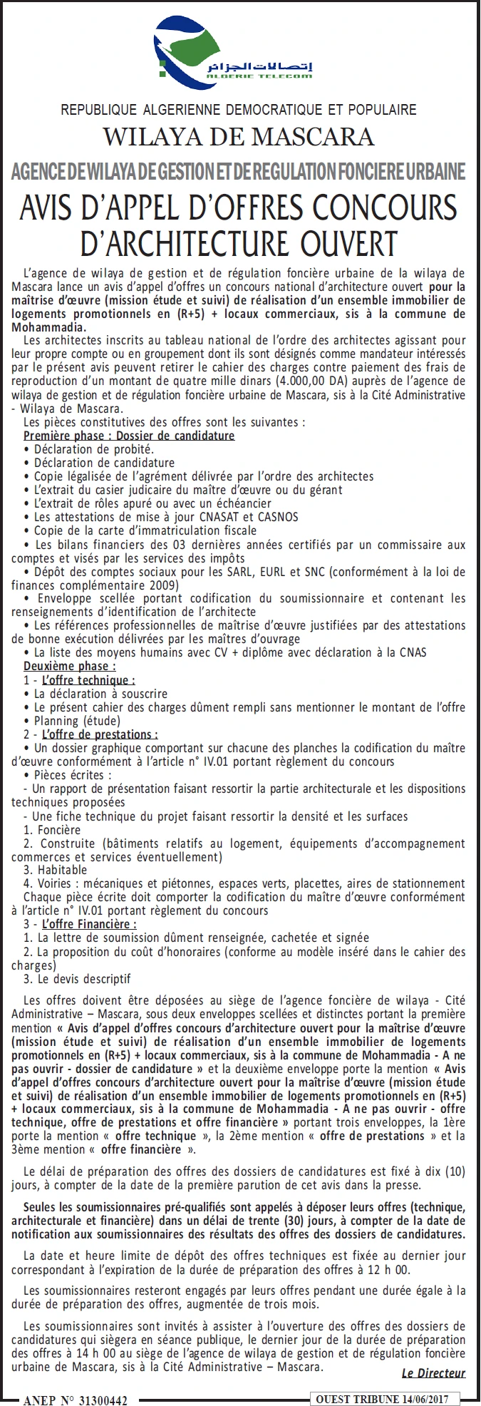 ouest TRIBUNE