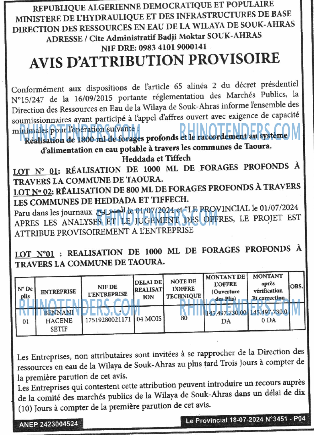 LE PROVINCIAL