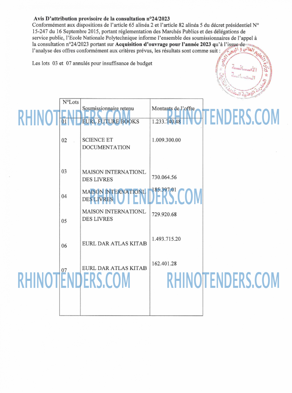 Rhinotenders