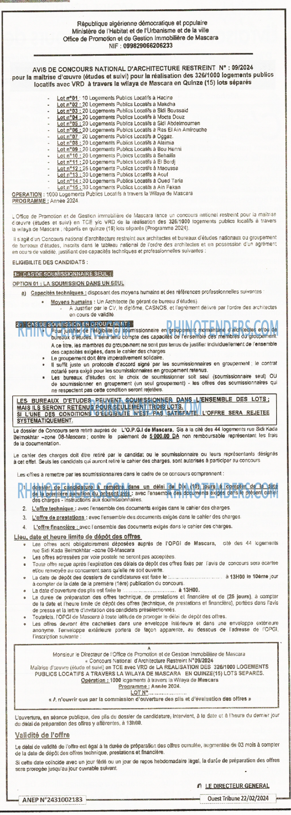 ouest TRIBUNE