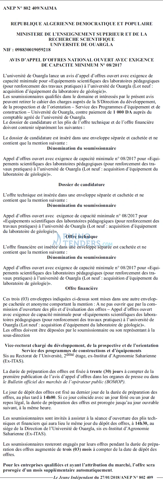 Le jeune indépendant